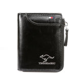 Men's Small Leather Wallet Billfold Credit Card Holder
