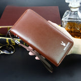 Men's Long Handbag Large Capacity Business Zipper Wallet