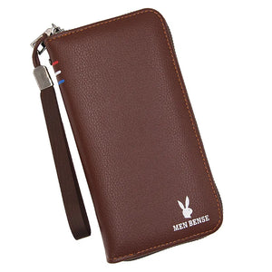 Men's Long Handbag Large Capacity Business Zipper Wallet