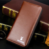 Men's Long Handbag Large Capacity Business Zipper Wallet