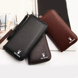 Men's Long Handbag Large Capacity Business Zipper Wallet
