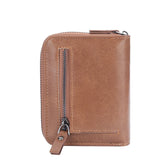 Men's Short Wallet Pu Leather Clutch Zipper