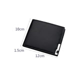 Men's Retro Leather Wallet Short Business Vertical Wallet