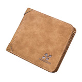 Men's Frosted Leather Vertical Wallet