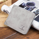 Men's Frosted Leather Vertical Wallet