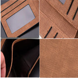 Men's Short Frosted Leather Wallet