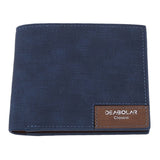 Men's Short Frosted Leather Wallet