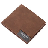 Men's Short Frosted Leather Wallet