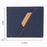 Men's Wallet Short Horizontal Zipper Business Multifunction Wallet