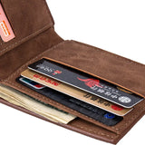 Men's Short Horizontal Zipper Wallet
