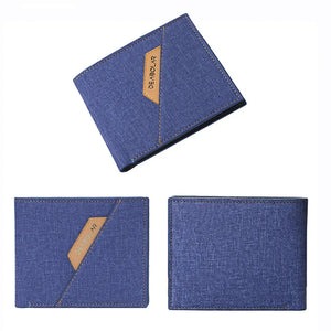 Men's Wallet Short Horizontal Zipper Business Multifunction Wallet