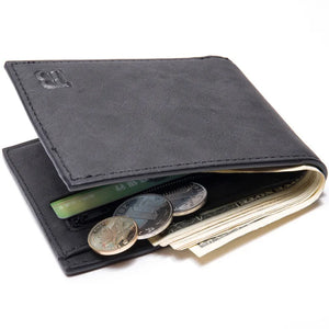 Men's Short Horizontal Zipper Wallet