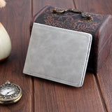 Men's Short Scrub Wallet, Dollar Clip, Ultra-thin, Driver's Bag