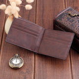 Men's Short Scrub Wallet, Dollar Clip, Ultra-thin, Driver's Bag