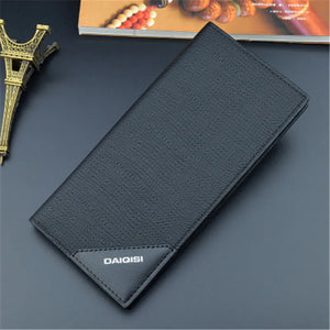 Men's Wallet Soft Skin PU Wallet 3 Fold Multi-Card Slot Large-Capacity Wallet