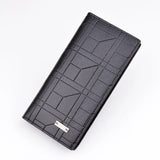 Men's Long Wallet Embossed Vertical Open Suit Bag Large Capacity Soft Wallet