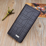 Men's Long Wallet Embossed Vertical Open Suit Bag Large Capacity Soft Wallet