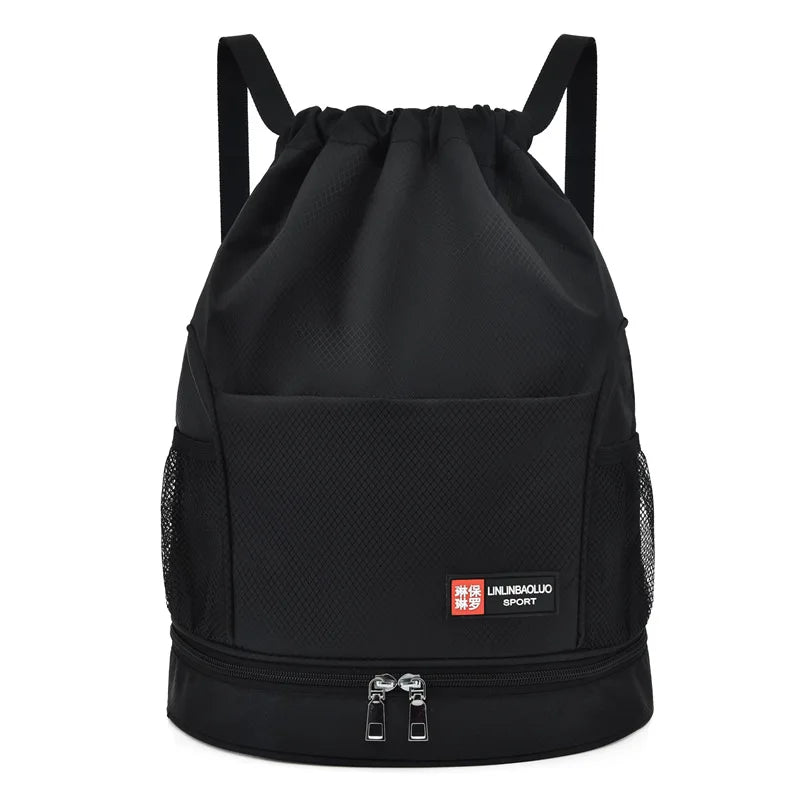 Drawstring Backpack Large Capacity Bag Travel Gym Bag