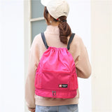 Drawstring Backpack Large Capacity Bag Travel Gym Bag