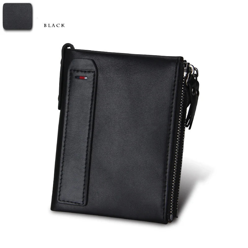 RFID Blocking Leather Men Wallet Purse Identity Protection MRF32