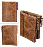 RFID Blocking Leather Men Wallet Purse Identity Protection MRF32