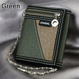 Mens Boys Canvas Trifold Sports Cash Wallet Holder