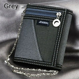 Mens Boys Canvas Trifold Sports Cash Wallet Holder