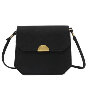 Solid Flap Bag Women PU Leather Crossbody Bags For Women