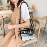 Snake Print Chain Crossbody Shoulder Bag for Women