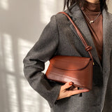 Crocodile Pattern Women Shoulder Bags Flap PU Leather Crossbody Bags