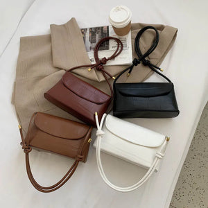 Crocodile Pattern Women Shoulder Bags Flap PU Leather Crossbody Bags