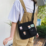 Japanese Harajuku Wild Style Canvas Shoulder Bag