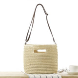 Straw Messenger Shoulder Bag England Women's Beach Travel Vacation Bag