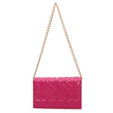 Solid Shoulder Bags Chain Texture Bags High Bags