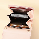 Crocodile Pattern Shoulder Bag Belt Buckle Mini Phone Bag