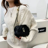 Metal Buckle Handbag Chain Small Shoulder Bag Crossbody Bag