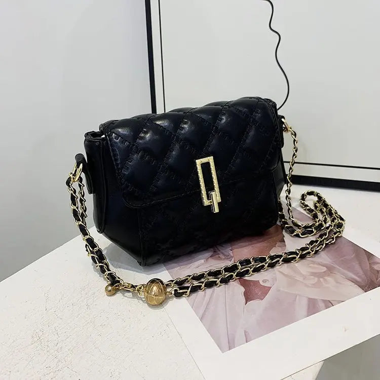 Metal Buckle Handbag Chain Small Shoulder Bag Crossbody Bag