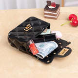 Diamond Inlaid Jelly Bag Crossbody Pearl Hand Strap Lipstick Handbag