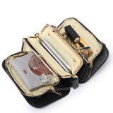 Mini Crossbody Bag with Chain Strap Flap Messenger Purse Light Handbag
