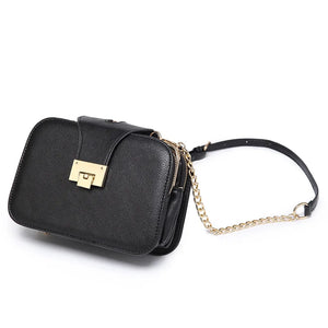 Mini Crossbody Bag with Chain Strap Flap Messenger Purse Light Handbag