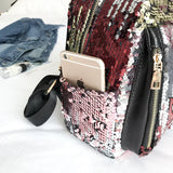 Sequins Backpack School Backpack For Teenager Girl Women Shoulder Bags