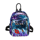 Sequins Backpack School Backpack For Teenager Girl Women Shoulder Bags