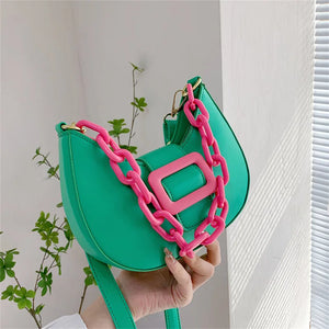 Mini PU Leather Shoulder Crossbody Bags for Women Totes Ladies Handbags