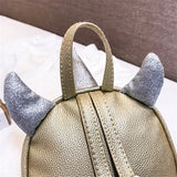 Mini Sequins Unicorn Backpack PU Leather Women Travel Small Bag