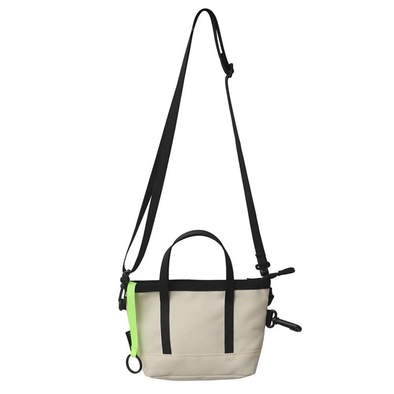 Reflective Strip Mini Shoulder Bag Unisex Chest Crossbody Tote Handbag