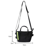 Reflective Strip Mini Shoulder Bag Unisex Chest Crossbody Tote Handbag