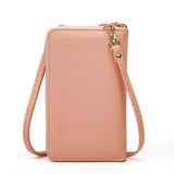 Retro Card Bag Shoulder Messenger Ladies Wallet Zipper Soft Casual Hand Bag