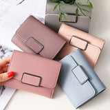Solid Wallet Female Short Mini All-match Students Small Wallet