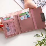 Solid Wallet Female Short Mini All-match Students Small Wallet