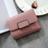 Solid Wallet Female Short Mini All-match Students Small Wallet
